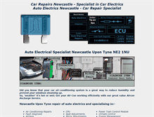 Tablet Screenshot of carrepairautoelectrics.com